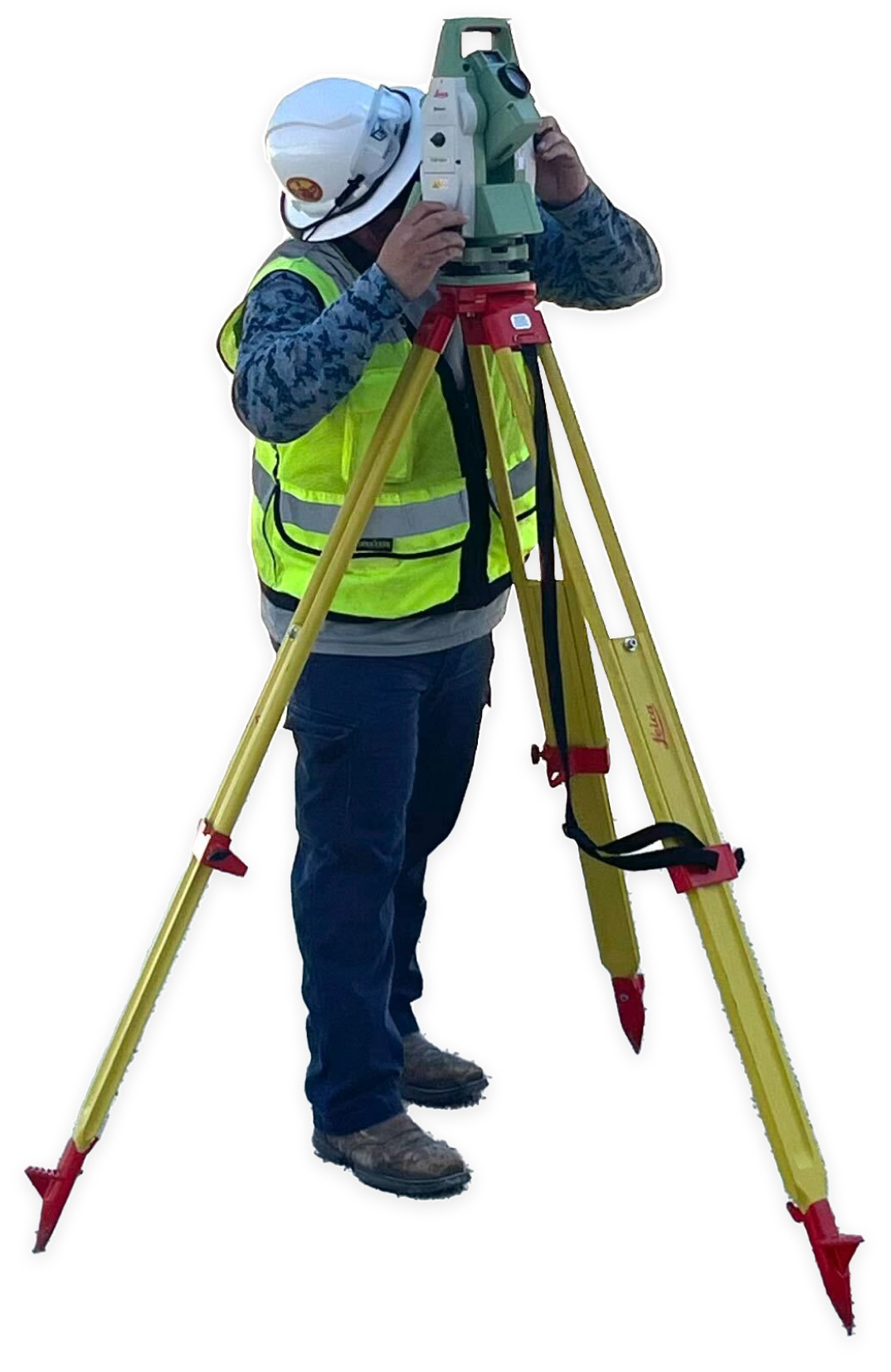 An employee working with a scan device.